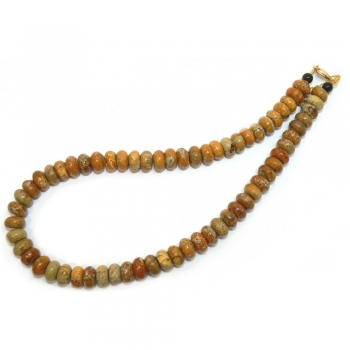 Sea Sediment Necklace - Rondelle Beads